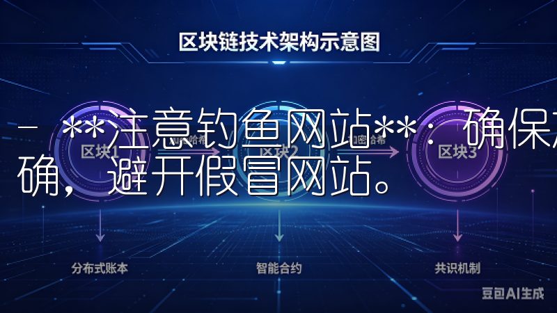 - **注意钓鱼网站**：确保放大镜法则，检查网址是否正确，避开假冒网站。